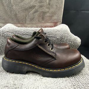 Doc Martens Casual Mens Leather Oxford Shoes 9 Brown Distressed Office Workwear Doc Martens Casual Mens Leather Oxford Shoes 9 Brown  main image 4